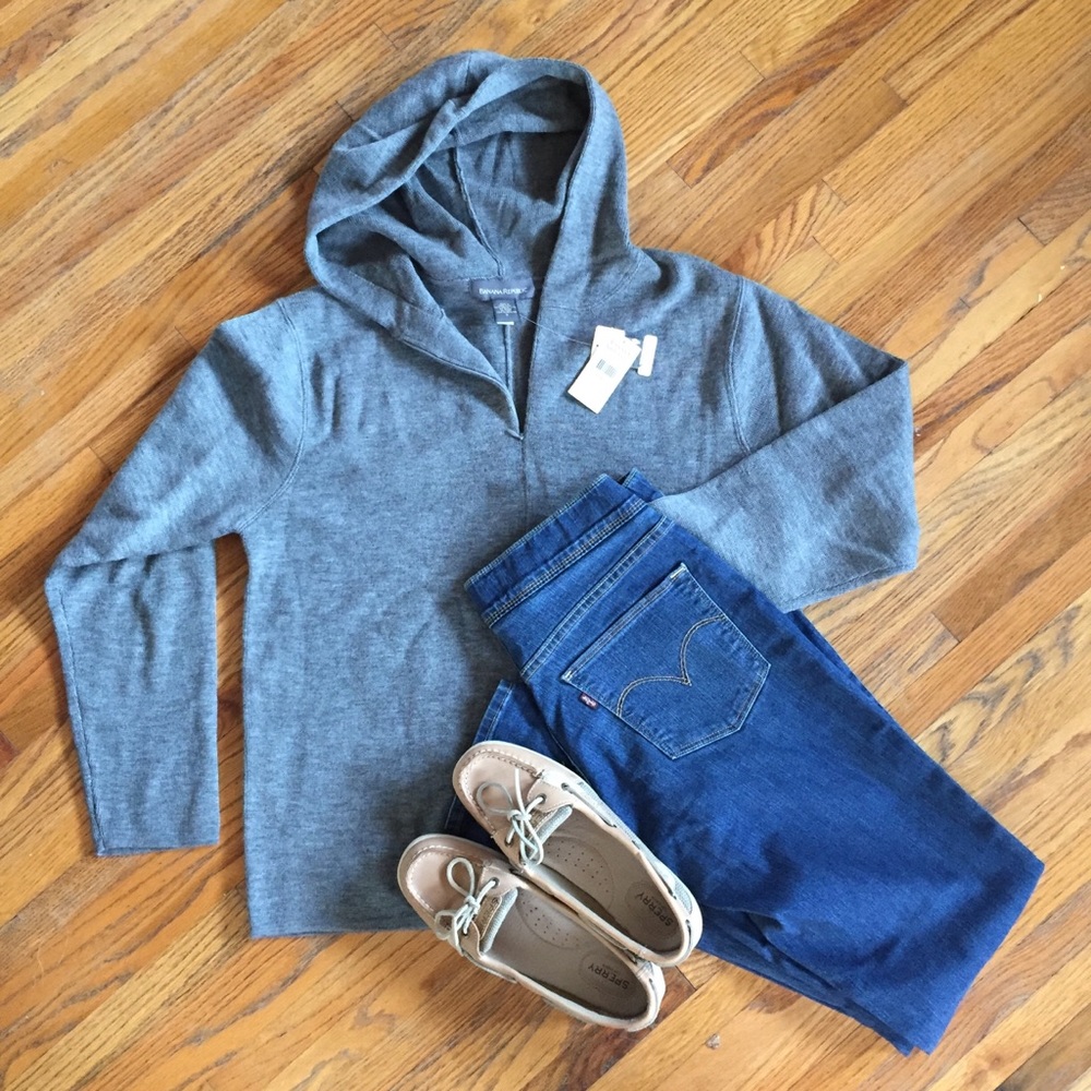Banana Republic, grey wool sweater, hoodie